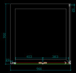 H K - Štvorcový sprchovací kút MELODY 90x90 cm sa zalamovacím dverami SE-MELODYB89090