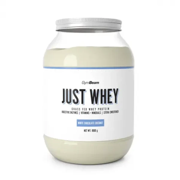 Just Whey Grass-Fed Protein - GymBeam (biela čokoláda kokos, 1000 g) (28324-3-1000g-white-chocolate-coconut)