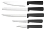 Sada nožov a dosiek na stojane MR-1412 čierna / Sada nožov / dosky na krájanie / stojan (MR-1412-BLACK)