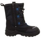 Chlapčenské zimné topánky barefit SNOW MAX Black/Blue Gore-Tex, Superfit , 1-002025-0000, čierna - 28