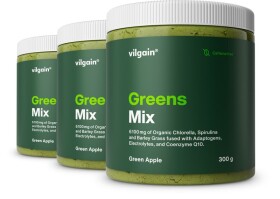 Vilgain Greens Mix – 3× zelené jablko bez kofeínu 300 g