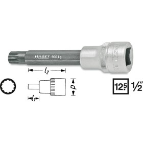 Hazet 990LG-6 nástrčný kľúč 1/2 (12.5 mm) 990LG-6; 990LG-6