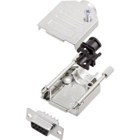 Encitech DTZK09-DBS-K 6355-0002-11 sada D-SUB zásuvková lišta 180 ° Pólov: 9 spájkovaný 1 sada; 6355-0002-11