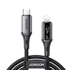 Joyroom S-A60 StarTalk Nabíjací kábel USB-C (M) - Lightning (M) 30W 1.2m čierna (6956116762346)