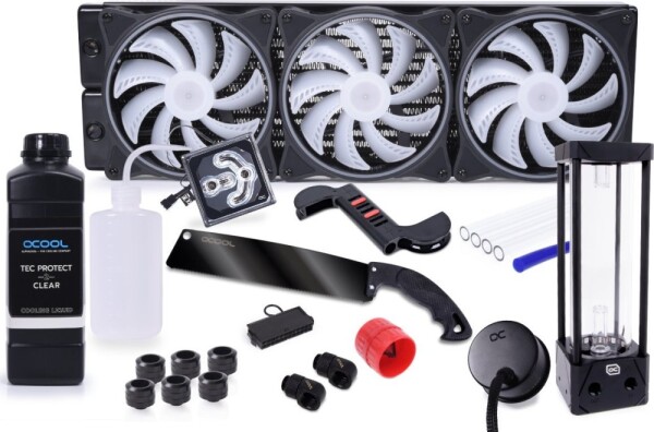 Alphacool Alphacool Core Hurrican 420 mm XT45 HardTube Wasserkühlungs Set
