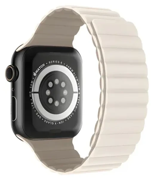 Devia Nature Silicone Magnetic Stardust White / Remienok pre Apple Watch / 40/41/42mm (6942297104402)