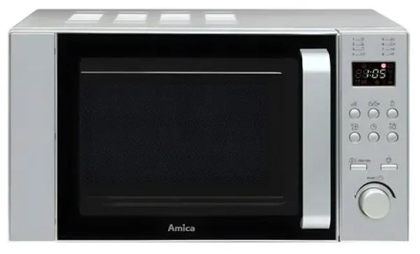 AMGF20E2I stříbrná / Mikrovlnná trouba / Volně stojící / 20 l / 1200 W / Otočný talíř / 6 stupňů výkonu (1193700)