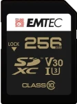 EMTEC SpeedIN Pre 256GB / UHS-I U3 V30 / class 10 / čítanie: 100MBs / zápis: 50MBs (ECMSD256GXC10SP)