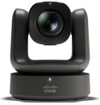 Cisco Room Vision PTZ - kamera konferencyjna - PTZ - farba - 3840 x 2160 - 4K UHD (3840 x 2160) - napędzany silnikiem - HDMI, video over IP - GbE - DC 42.5 - 57 V / PoE+