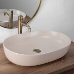 REA - Umývadlo na dosku CLEO 61 BEIGE MATT REA-U9655