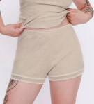 Dámske krátke nohavice GO Ribbed Short GRAY sv. béžová M013 SLOGGI GRAY