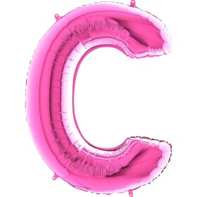 Nafukovací balónik písmeno C ružové 102 cm - Grabo
