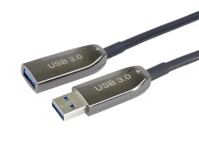 PremiumCord optický AOC kábel USB 3.0 A(M)-A(F) 15m / Predlžovací kábel / Aktívny optický (AOC) (ku3opt15)
