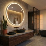 Tutumi - Zrkadlo LED 70cm MMJ BRUSH SILVER HOM-06506