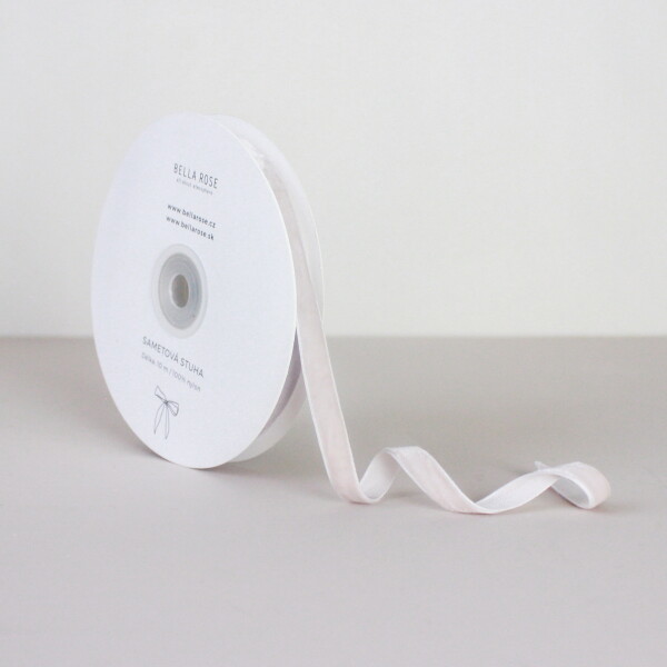 Bella Rose Zamatová stuha 1 cm – Taupe (10 m)