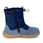 Chlapčenské zimné barefoot topánky s membránou Bugga RUBA Blue B00197-04 - 33