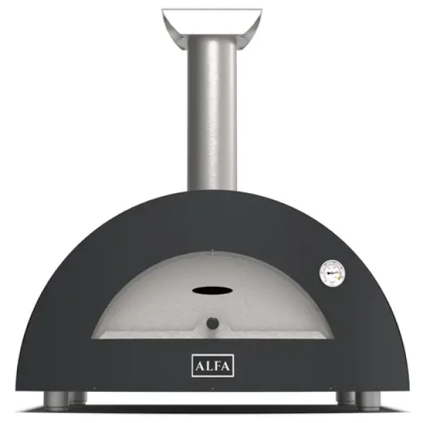 Alfa Forni Moderno 2 sivá / Pec na pizzu / 500 ° C / 60 x 40 cm / na drevo (FXMD-2P-LGRA)