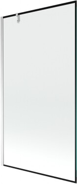 MEXEN/S - Next vaňová zástena FIX 100 x 150, čierna dekor, chróm 895-100-000-00-70-01