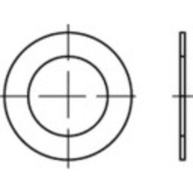 Lícovaná podložka 52 mm 65 mm ocel 100 ks TOOLCRAFT 135602; 135602
