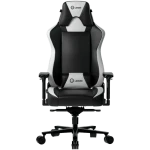 LORGAR Base 311 čierno-biela / Herná stolička / nastaviteľná / syntetická koža / pojazdové kolieska / nosnosť 150 kg (LRG-CHR311BW)
