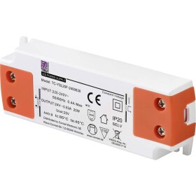 TRU COMPONENTS TC-YSL20F-2400830 napájací zdroj pre LED konštantné napätie 20 W 0.83 A 24 V/DC schválenie nábytku, prepätia, montáž na nehorľavom povrchu; TC-13492712
