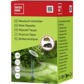 Swissinno Solar SuperCat odpudzovač krtkov a iných hrabošov vibrácie Rozsah pôsobenia 650 m² 1 ks; 1 704 001
