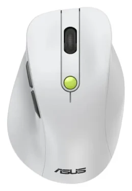 Asus MD105 biela / Bezdrôtová myš / optická / 1200-2400 DPI / BT 5.0 / 2.4 GHz / tichá (90XB0AH0-BMU010)