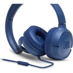 JBL Tune 500 modrá / Drôtové slúchadlá / mikrofón / 3.5mm jack / kábel 1.2m (6925281939945)