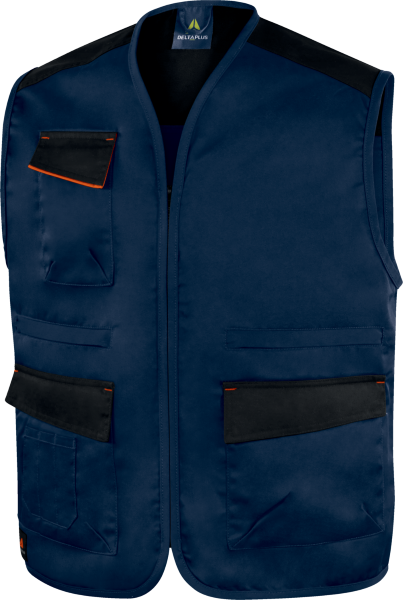 Pracovná vesta Delta Plus Mach1 M1GI2 Farba: Námornícka Modrá/ Oranžová, Veľkosť: 3XL (M1GI2BM3X)