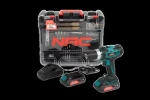 NAC CDB2-40-S-LI-20V / Aku vŕtačka / 20V / 2x 2Ah / 126 dielov príslušenstva (CDB2-40-S-LI-20V)