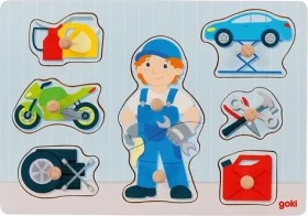GOKI Drevená vkladačka Automechanik