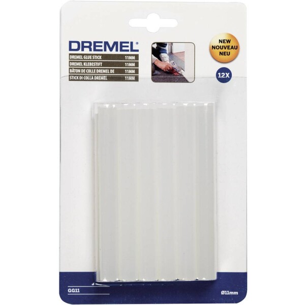 Dremel GG11 lepiace tyčinky 11 mm 100 mm priehľadná 125 g 12 ks; 2615GG11JA