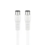Nedis satelitný kábel Quick-F - Quick-F pozlátený biela / Kábel / 75 Ohm / 50 dB / dvojité tienenie / 10 m (CSGB41300WT100)
