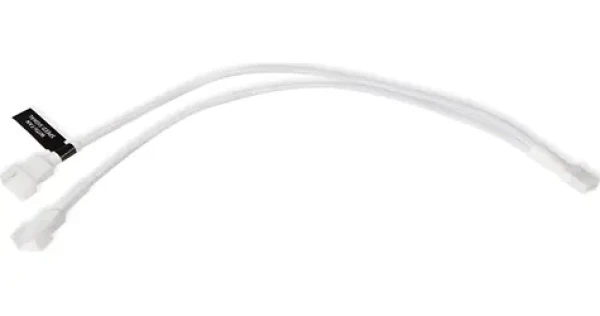 Alphacool Y-Splitter 4-Pin na 2x 4-Pin PWM biela / Kábel / PWM rozbočovač / 30 cm (18723)