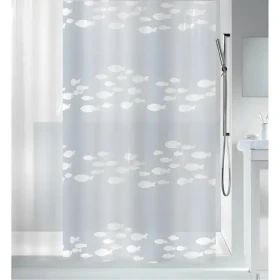 Spirella SARDAI sprchový záves motív rybičiek číry / 180 x 200 cm / PEVA