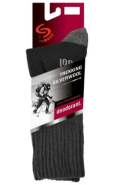 Ponožky TREKKING SILVERWOOL černá 38-40