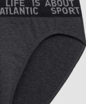 Nohavičky Atlantic 3MP-209/25 A'3 S-2XL šedočervenohnědá L