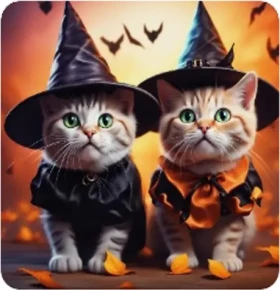 Norimpex Diamantové maľovanie Mačacie Halloween