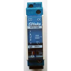 Eltako R12-100-24V DC spínacie relé, 24 V, 8 A, 1 spínací, 1 ks; 22100055