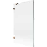 MEXEN/S - Lunar vaňová zástena FIX 100 x 150, transparent, ružové zlato 897-100-000-60-00