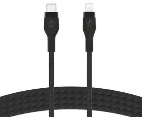 Belkin Flex CAA011bt2MBK čierna / Kábel USB-C na Lightning / 2 m / 15W / MFi certifikácia (CAA011BT2MBK)