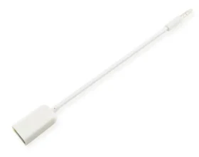 MicroConnect Audio kábel 3.5mm jack - USB A (F) 0.2m biela (AUDUSBFW)
