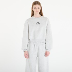 Mikina New Balance Linear Heritage Fleece Crew Ash Heather L