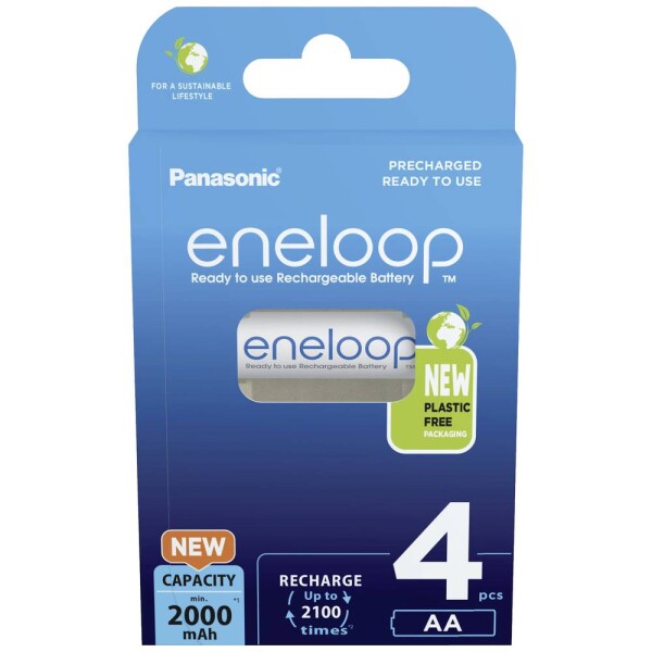 Panasonic Eneloop Nabíjacia batéria AA 2000 mAh 4ks / Ni-MH / blister (BK-3MCDE/4BE)