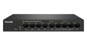 Tenda G0-8G-PoE / Router / MultiWAN / 9x Gigabit Port / 8x PoE+ výstup / VPN (75011979)