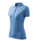 Pique Polo Dámske voľné polo tričko sky blue 2XL