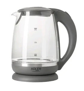 Adler AD 1286 šedá / Rýchlovarná sklenená kanvica / 2200 W / 2 L (AD 1286)