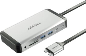 Promate PROMATE VersaHub-MST 13-in-1 Dual USB-C Multimedia Hub / Dual 4K HDMI / USB3.0 / 150W