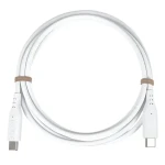 PremiumCord silikónový kábel USB-C biely / Nabíjací kábel / 60W / 1,5 m / 480 Mbps (ku31sa15w)