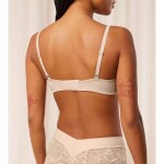Dámska podprsenka Body Make-Up Illusion Lace Balconette Bra - Triumph naze béžová (00NZ) 075B